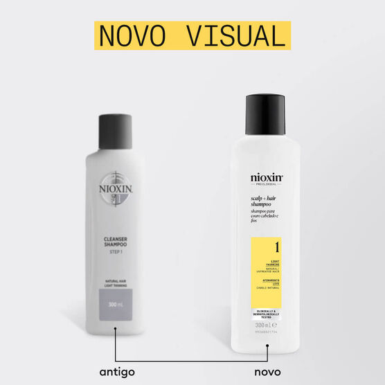 Shampoo para Cabelos Naturais Sistema 1 Nioxin
